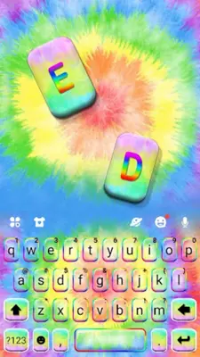 Hippy Tie Dye Keyboard Theme android App screenshot 0